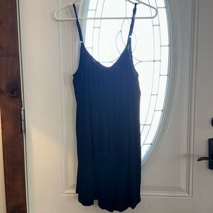 nwot ARKNIOK Romper Sleeveless Strap Loose Adjustable Black Romper Womens Size S